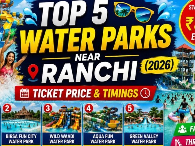 Top 5 Best Water Parks near Ranchi (2026): Ticket Price & Timings