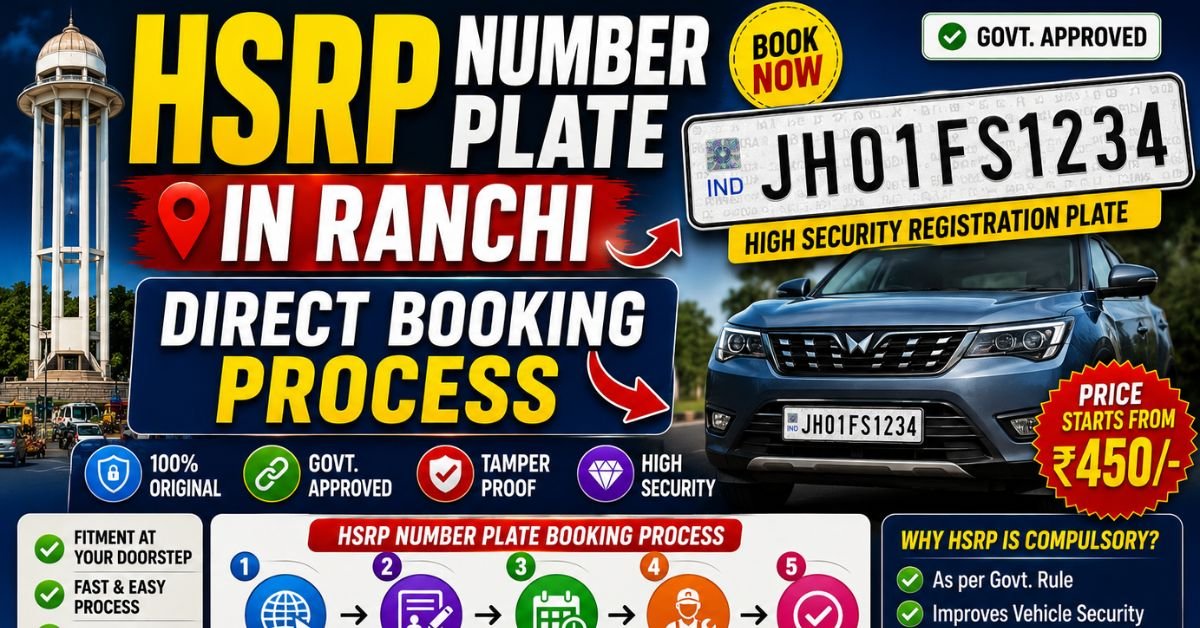 HSRP number plate in Ranchi