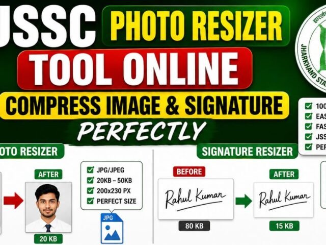 JSSC Photo Resizer Tool Online: Compress Image & Signature Perfectly