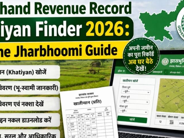 Jharkhand Revenue Record Khatiyan Finder 2026: Online Jharbhoomi Guide