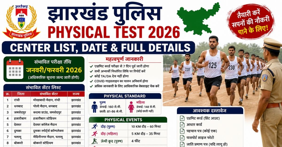 Jharkhand police physical test