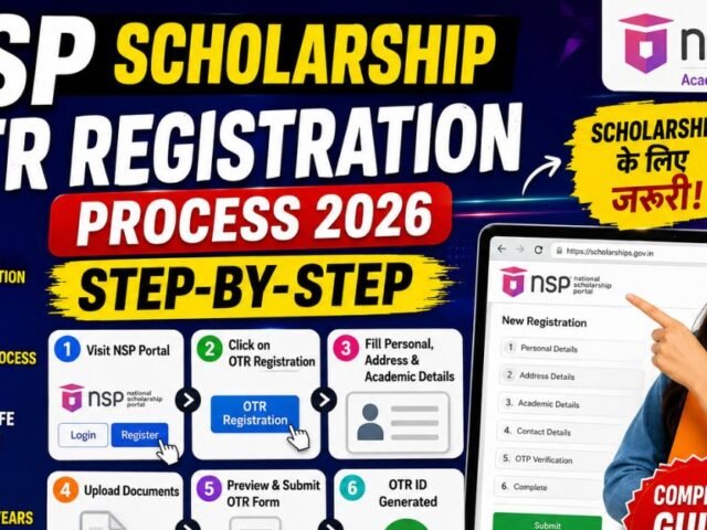 NSP scholarship OTR registration process step by step