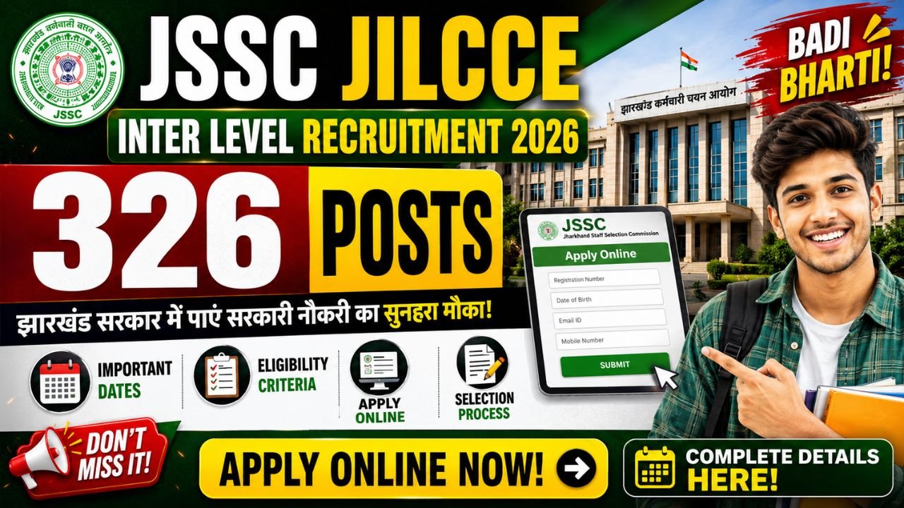 JSSC JILCCE Inter Level Recruitment 2026