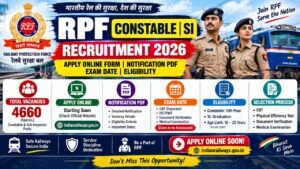 India Post Leave Form.pdf RPF Constable SI Recruitment 2026: Apply Online Form, Dates & Eligibility