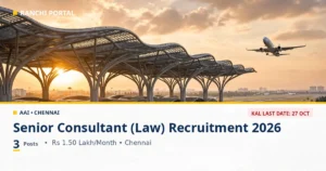 AAI Senior Consultant (Law) 2026: 3 Posts, Kal Last Day