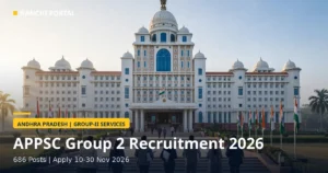 APPSC Group 2 Recruitment 2026: 686 Posts, Apply 10 Nov Se