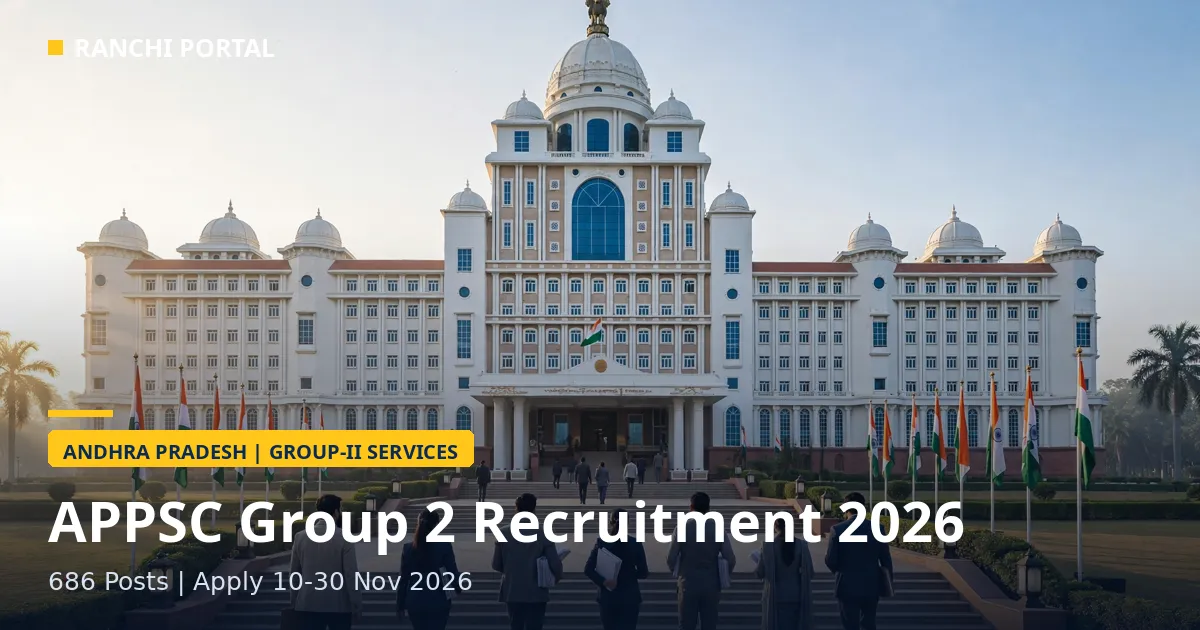 APPSC Group 2 Recruitment 2026 — 686 posts, apply 10-30 November 2026