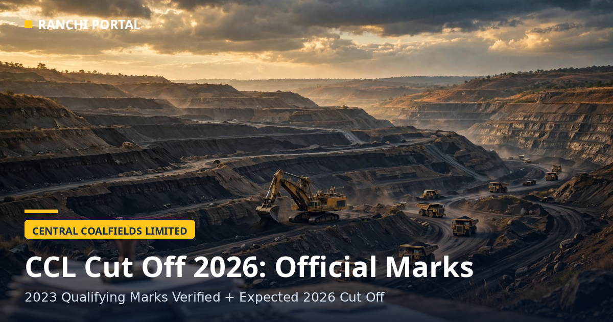 CCL Cut Off 2026 — Central Coalfields Limited official qualifying marks