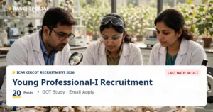 ICAR CIRCOT Young Professional Recruitment 2026