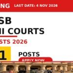 DSSSB Delhi Courts Recruitment 2026: 641 Posts (10th Pass) DSSSB Delhi District Courts Recruitment 2026 - 641 Posts, last date 4 November