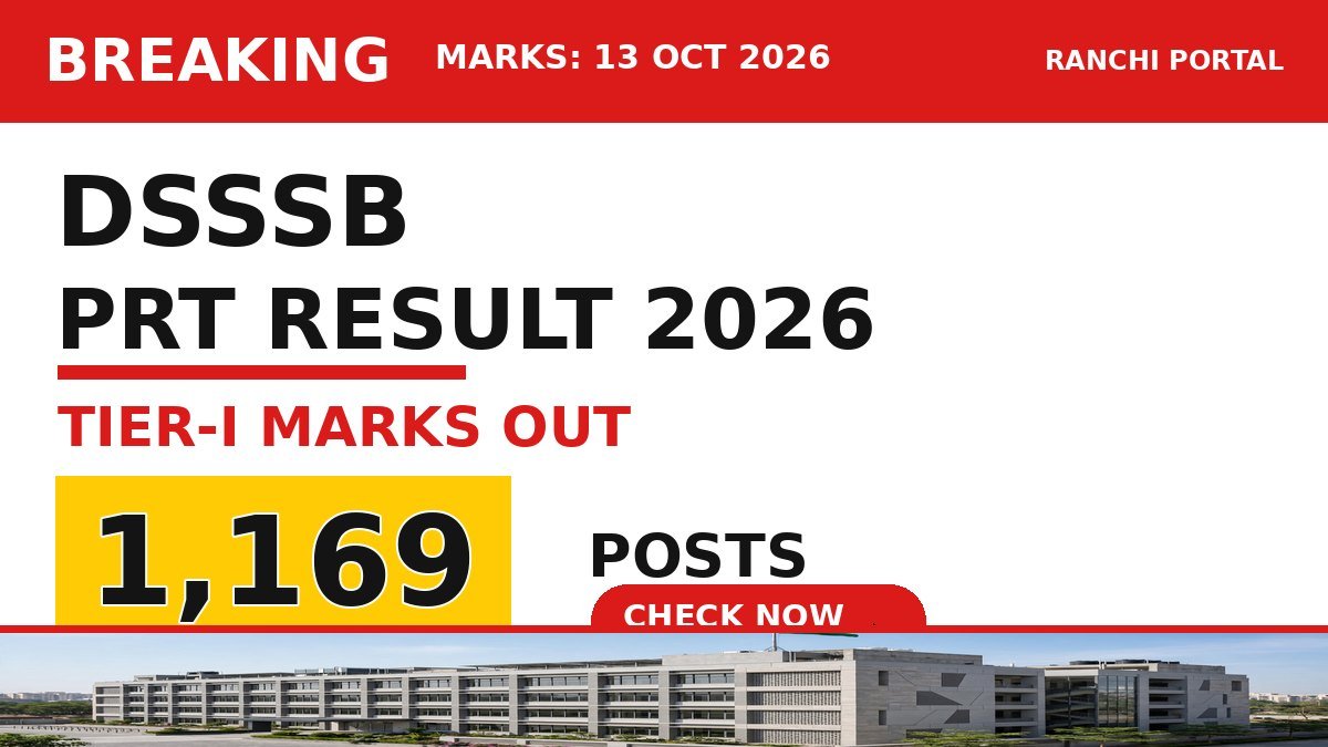 DSSSB PRT Result 2026