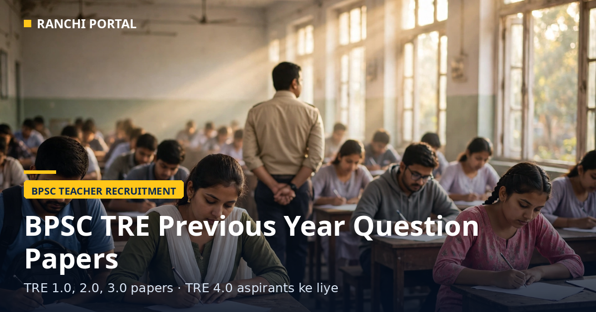 BPSC TRE Previous Year Question Papers — TRE 1.0, 2.0, 3.0