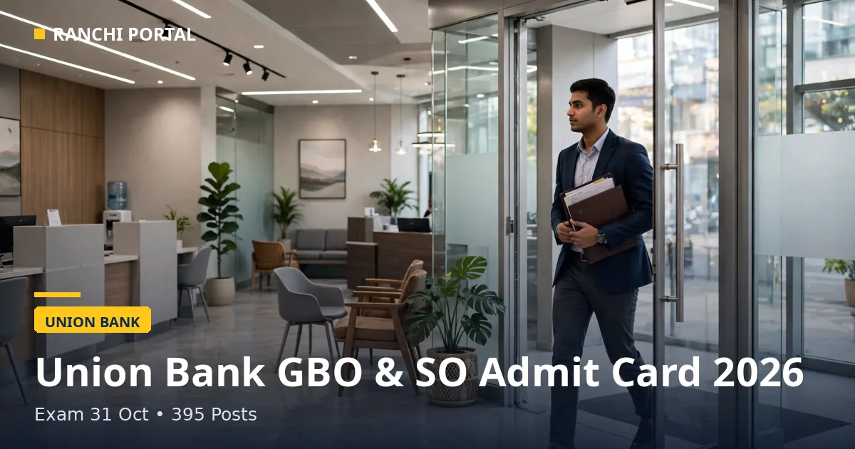 Union Bank GBO and SO Admit Card 2026