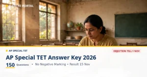AP Special TET Answer Key 2026: Key 24 Oct, Objection 1 Nov