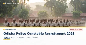 Odisha Police Constable Recruitment 2026: 7,268 Posts