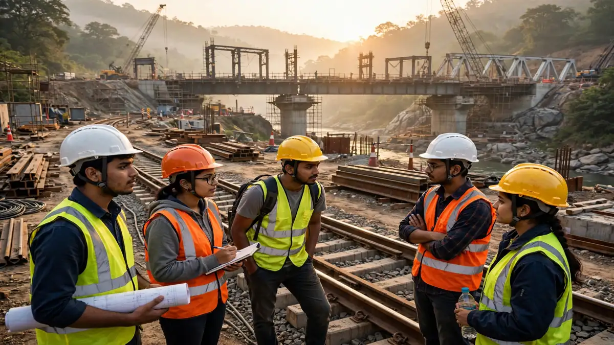 IRCON Apprentice Recruitment 2026 railway construction site training