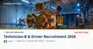 ISRO URSC Recruitment 2026: 61 Posts, Apply Online