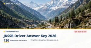 JKSSB Driver Answer Key 2026: 19 Oct Out, Final Key Awaited