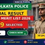 Kolkata Police SI Final Result 2026: Merit List, Cut-Off Kolkata Police SI Final Result 2026 — 309 selected, merit list and cut-off