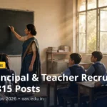OAVS Recruitment 2026: 815 Principal & Teacher Posts OAVS Recruitment 2026 — 815 principal and teacher posts, classroom scene, apply by 11 November