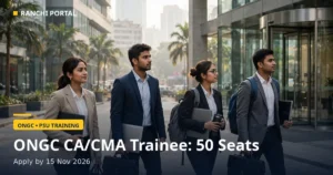 ONGC CA/CMA Industrial Trainee 2026: 50 Seats, 15 Nov Tak