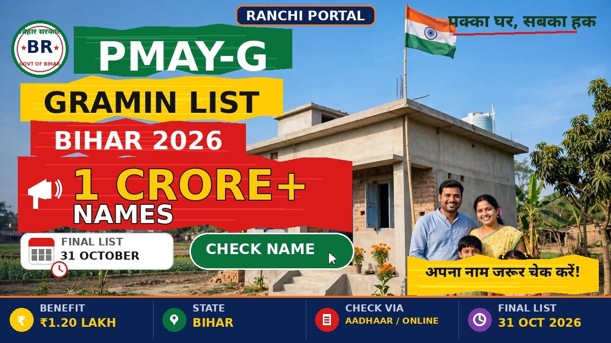 PM Awas Yojana Gramin List 2026 Bihar - check name online