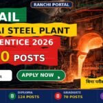 SAIL Bhilai Steel Plant Apprentice 2026 — 710 posts, last date 20 October 2026